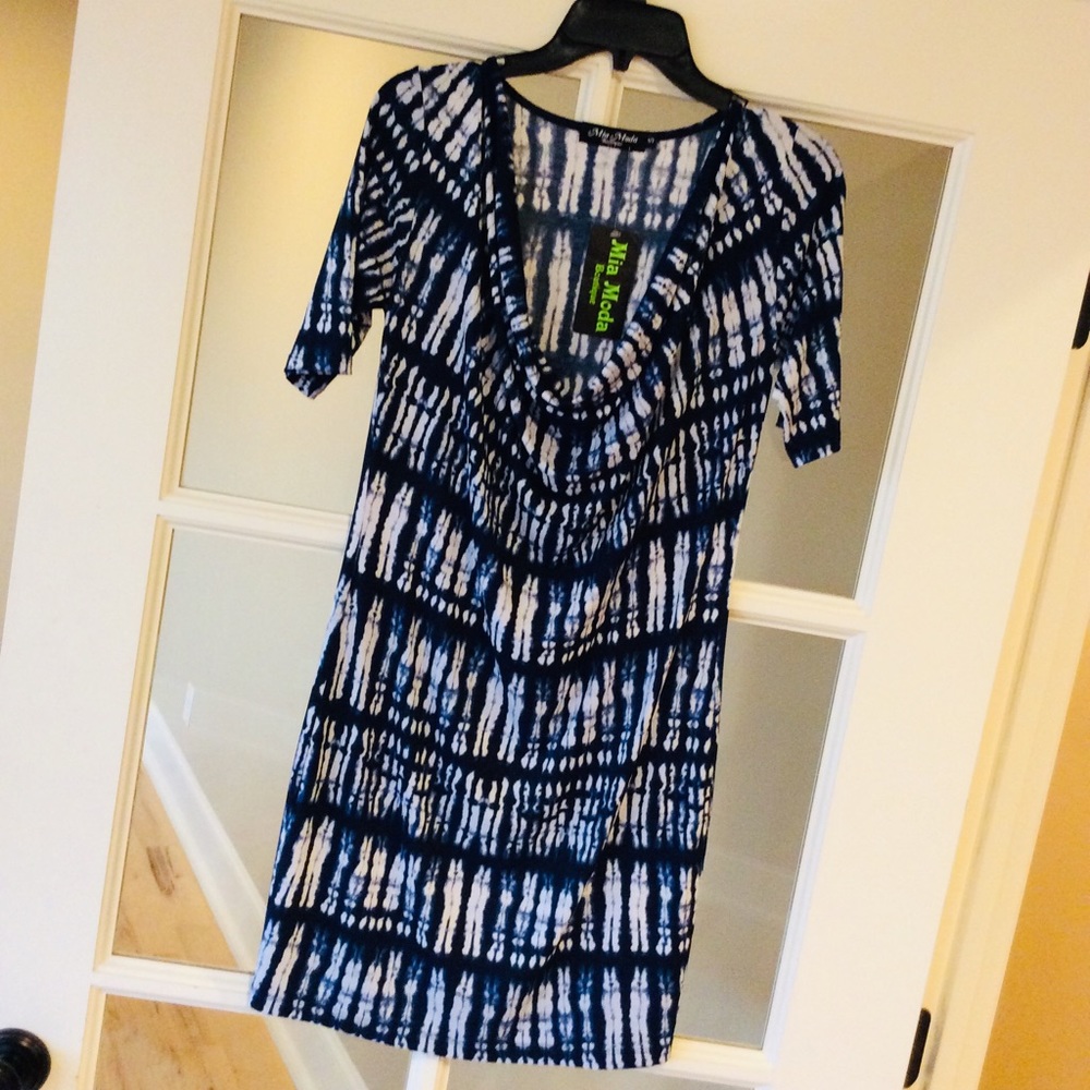 Mia Moda Dress Boutique Rain Cowl Neck Womens S